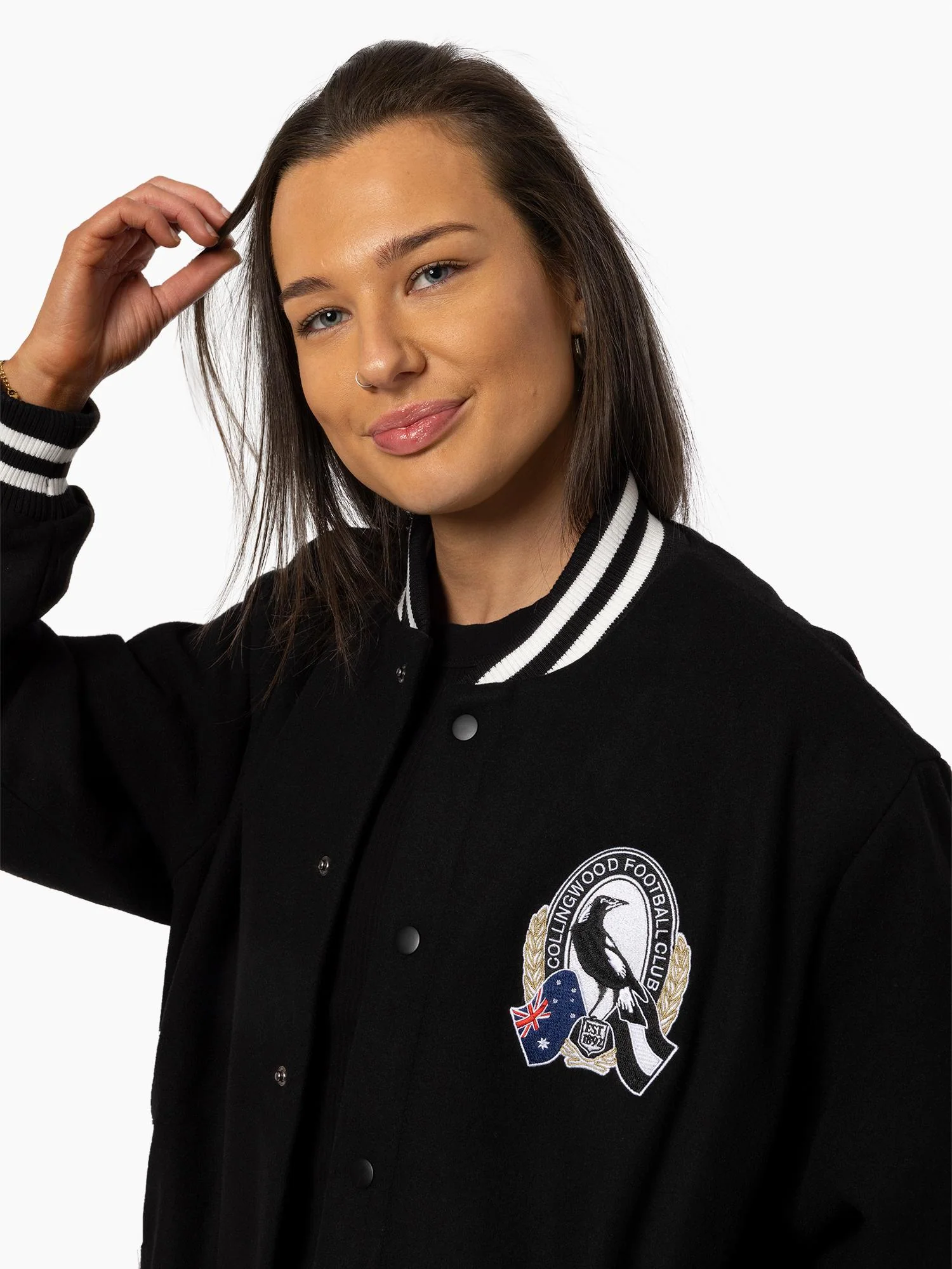 Collingwood Magpies 2010 Premiership Bomber Jacket - Image 4