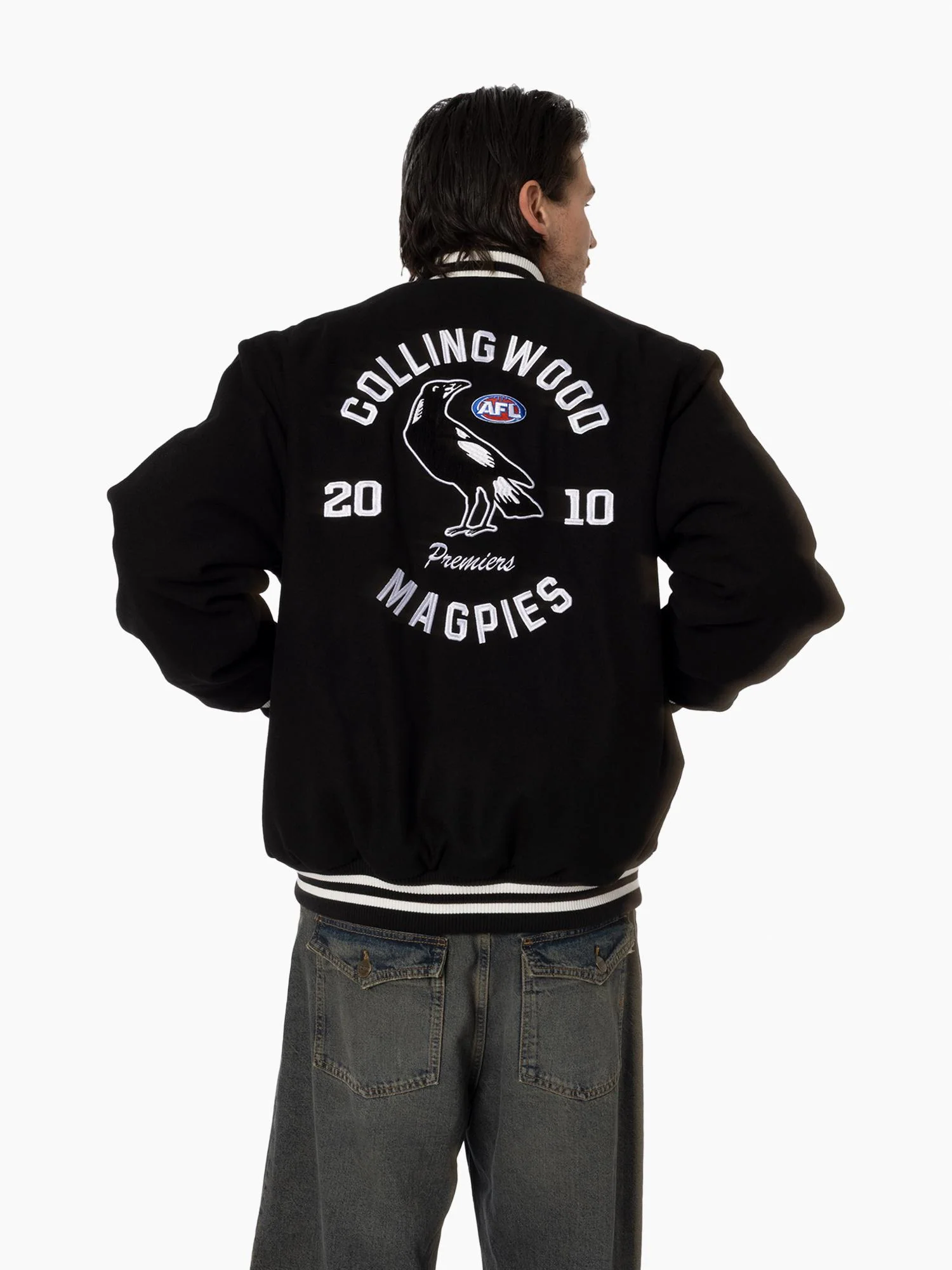 Collingwood Magpies 2010 Premiership Bomber Jacket - Image 5