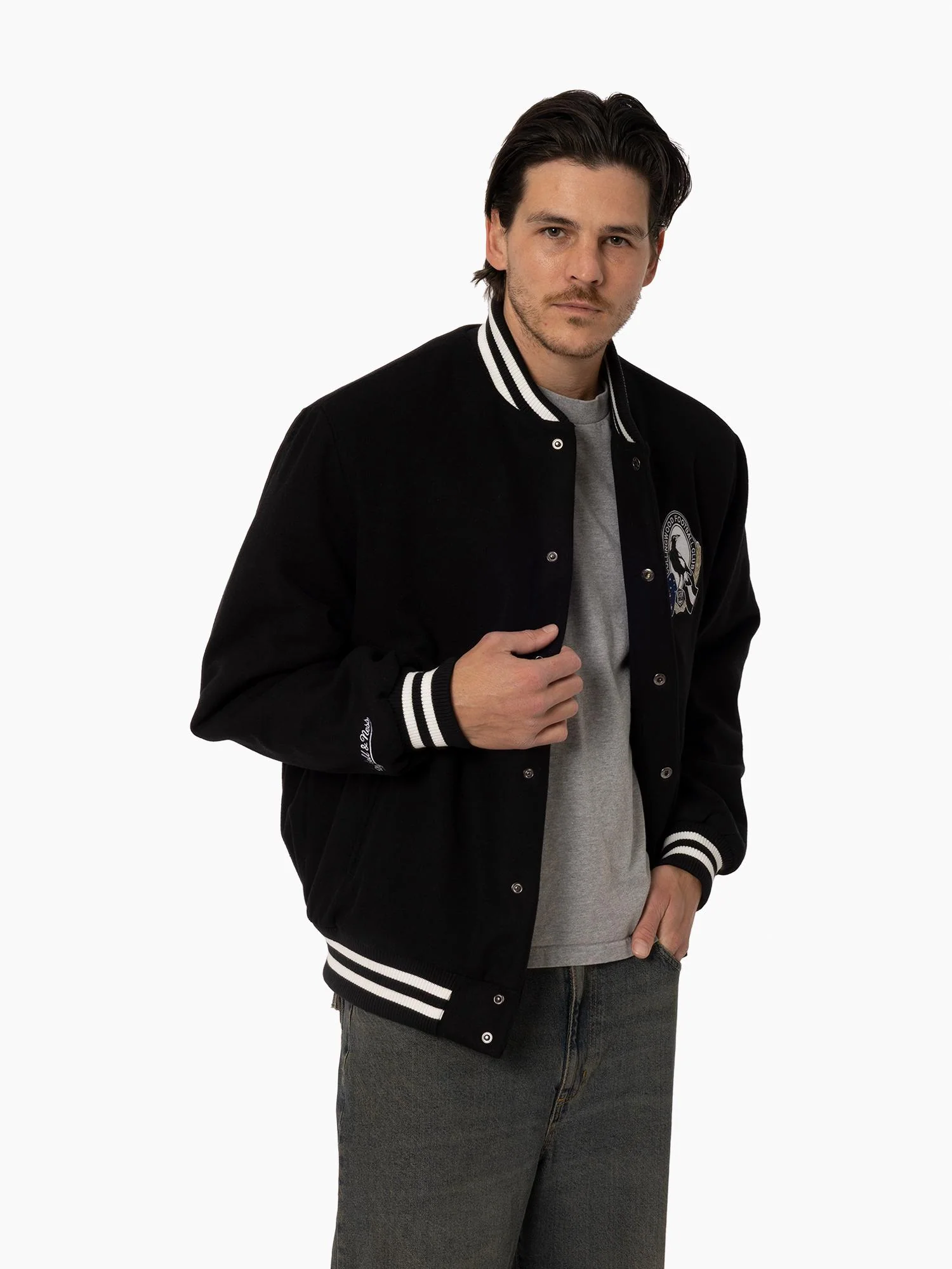 Collingwood Magpies 2010 Premiership Bomber Jacket - Image 6