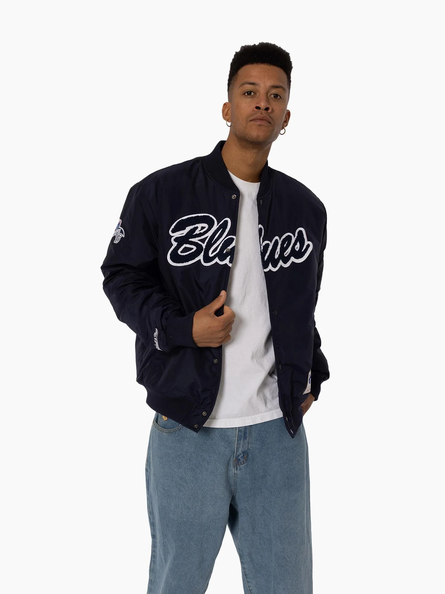 Carlton Blues 1995 Nylon Bomber Jacket - Image 5