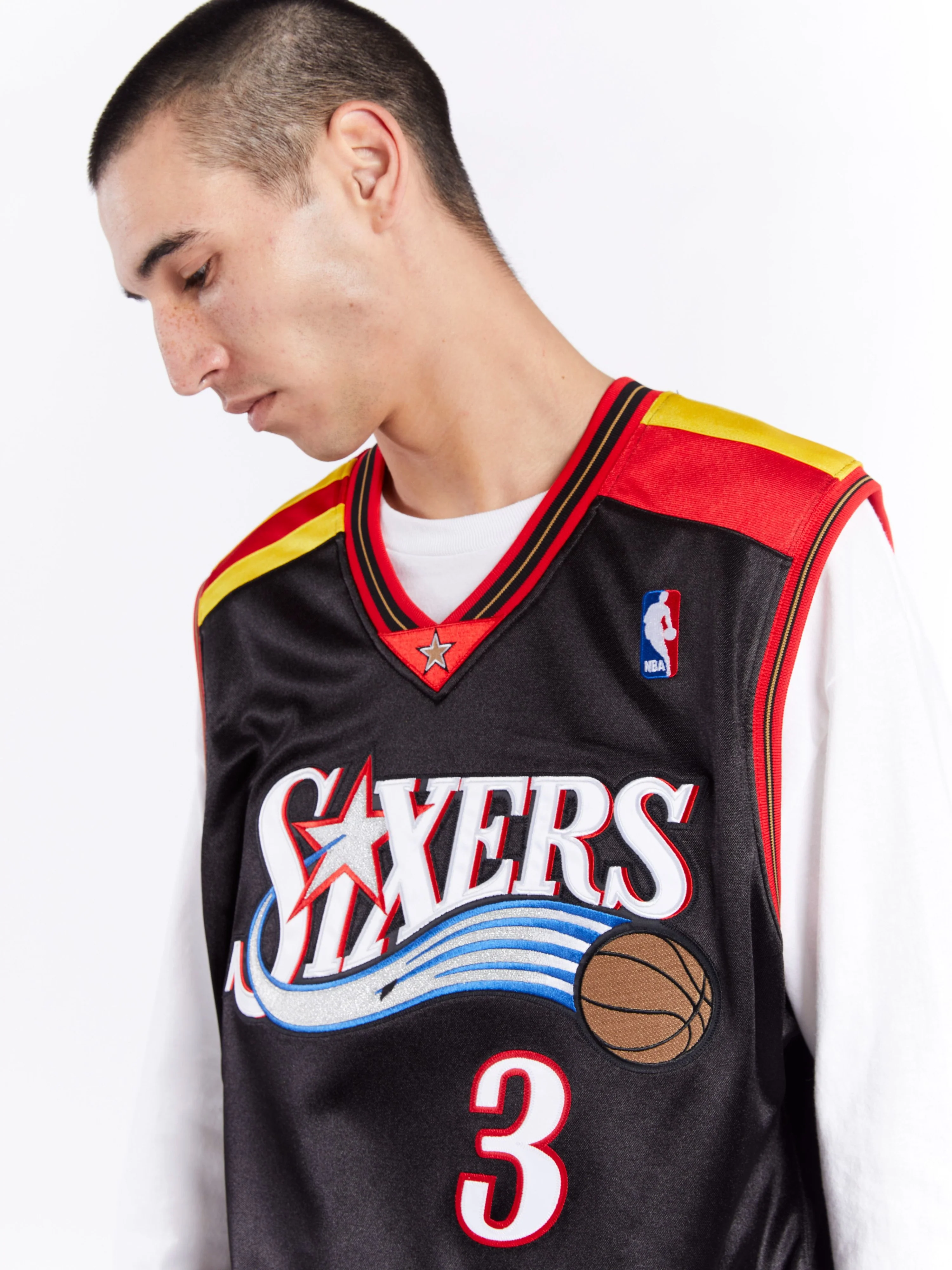 Allen Iverson 2006 Philadelphia 76ers Alternate Authentic Jersey - Image 3