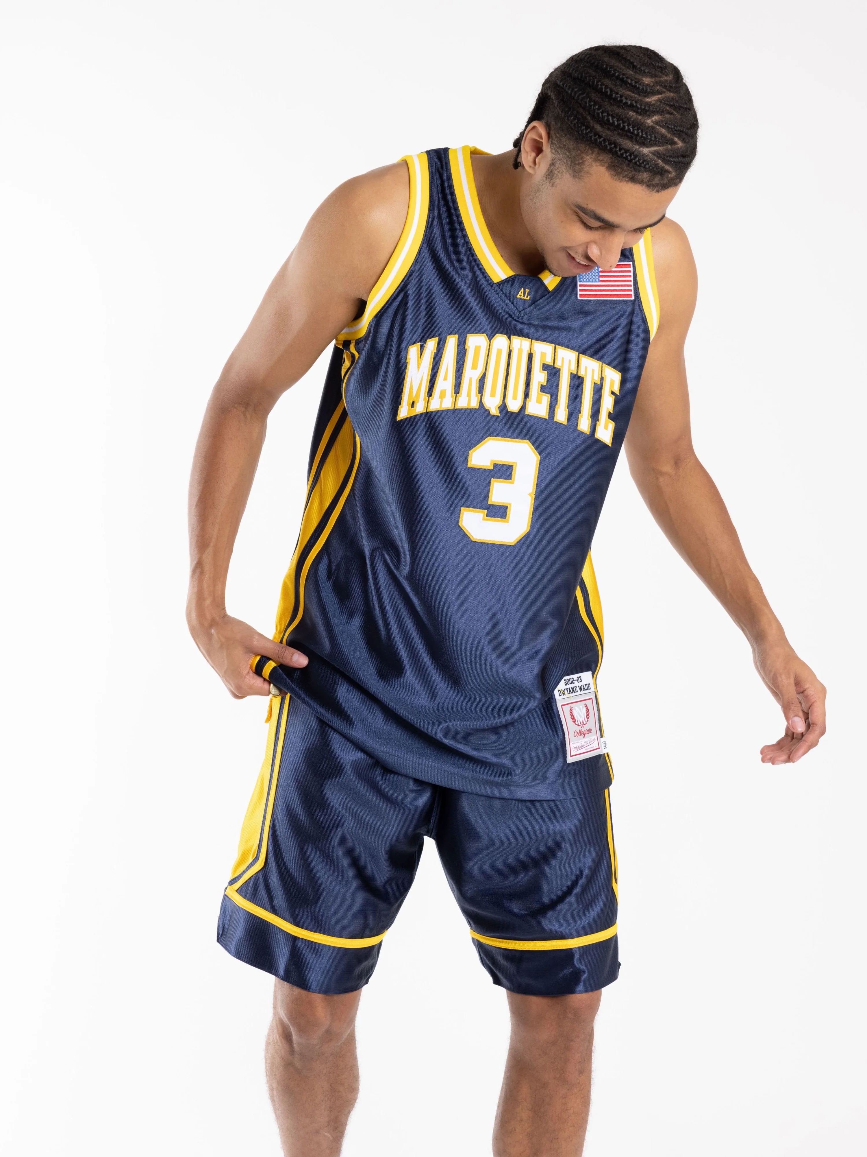Dwyane Wade 2002-03 Marquette University Authentic Jersey - Image 3