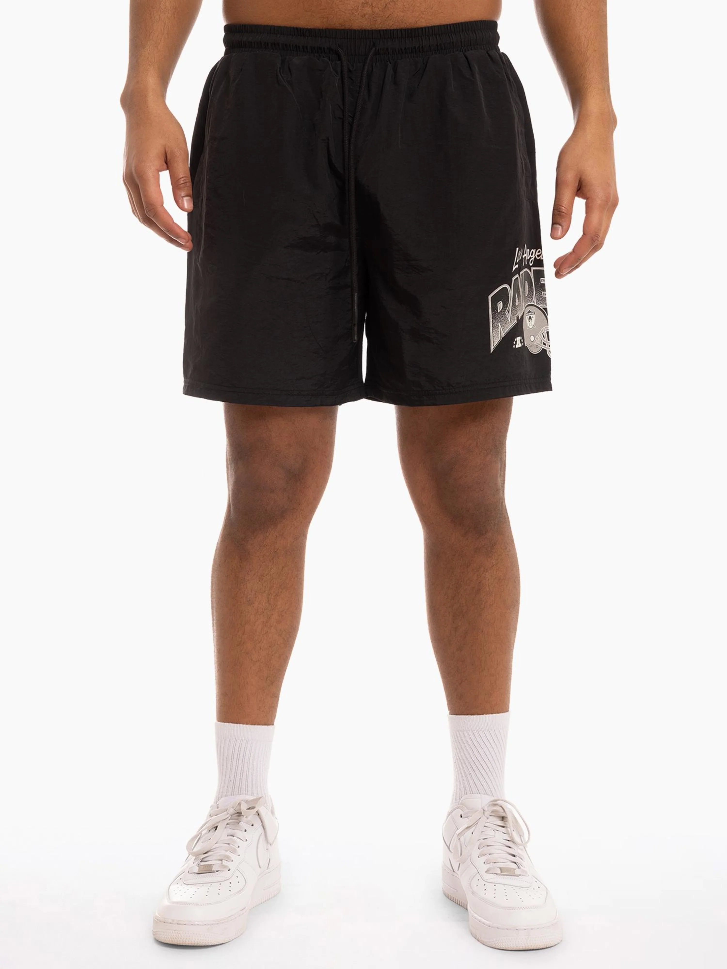 Los Angeles Raiders Big Hit Nylon Shorts