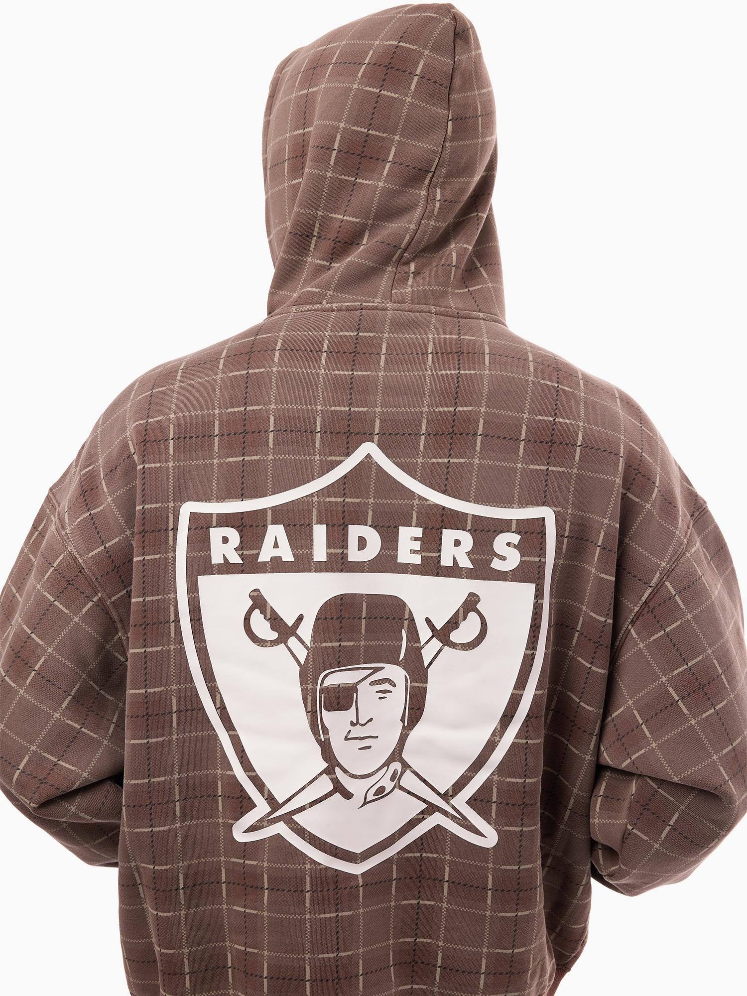 Oakland Raiders Plaid Boxy Hoodie - Image 2