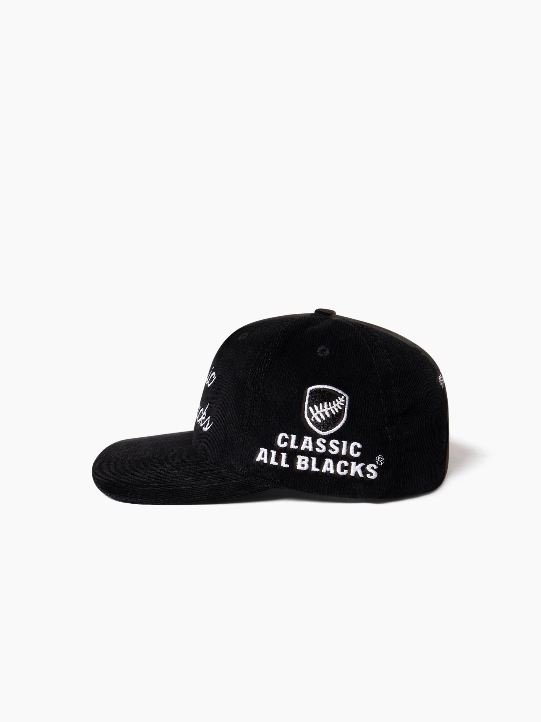 Classic All Blacks Cord Script Origin Snapback - Image 4