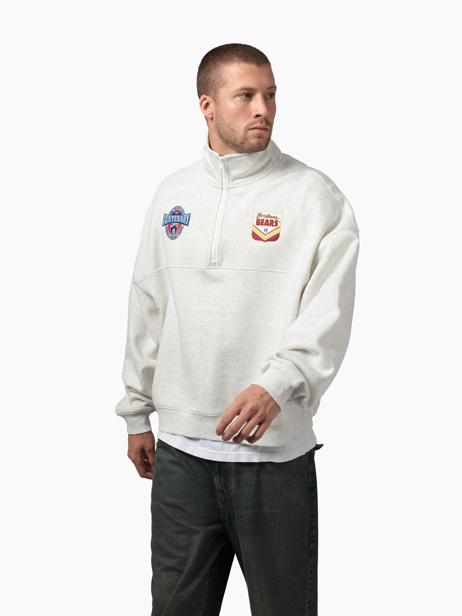 Brisbane Bears Centenary 1/4 Zip Crew - Image 3
