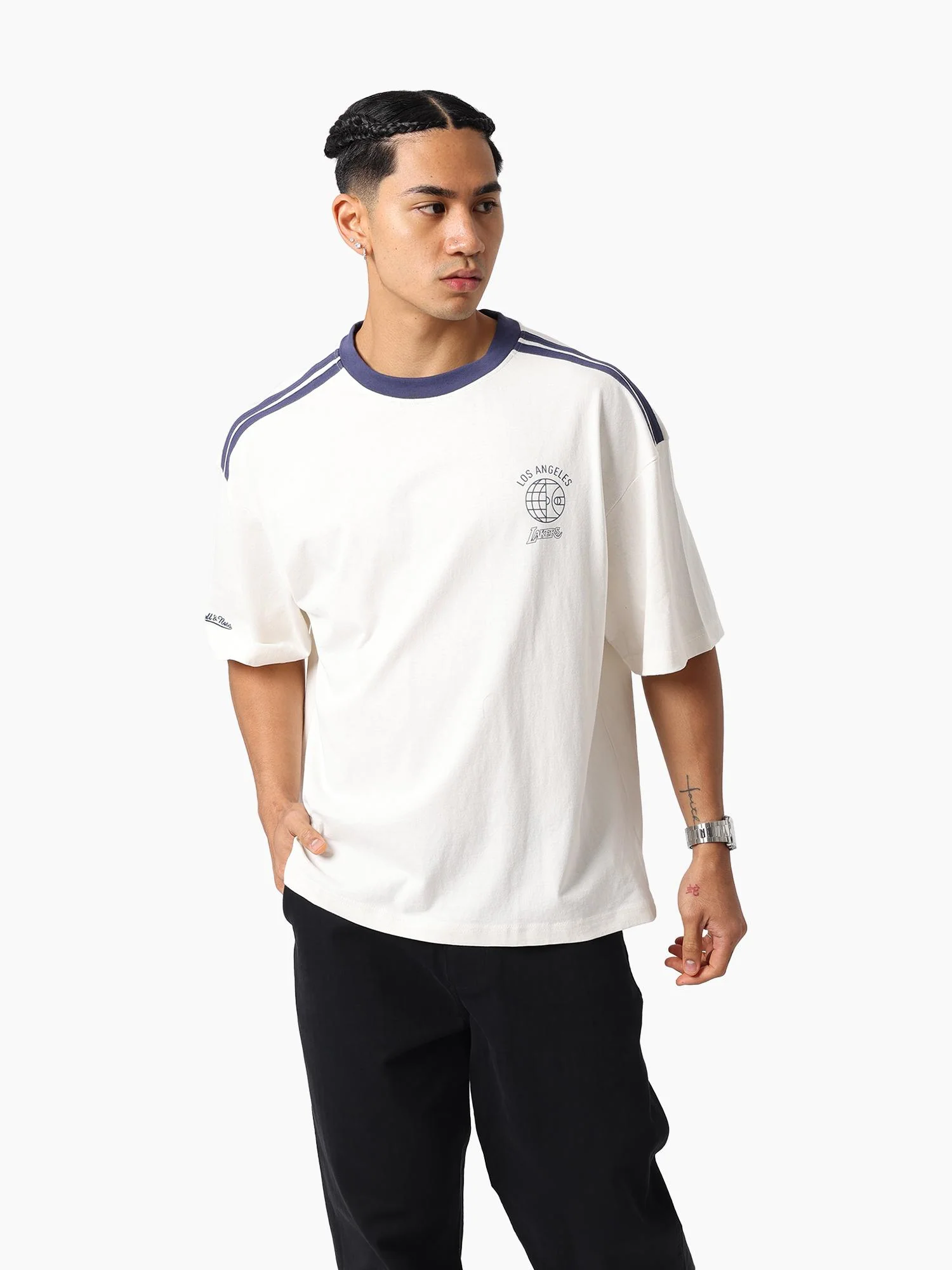 L.A Lakers Global Stripe Tee - Image 4