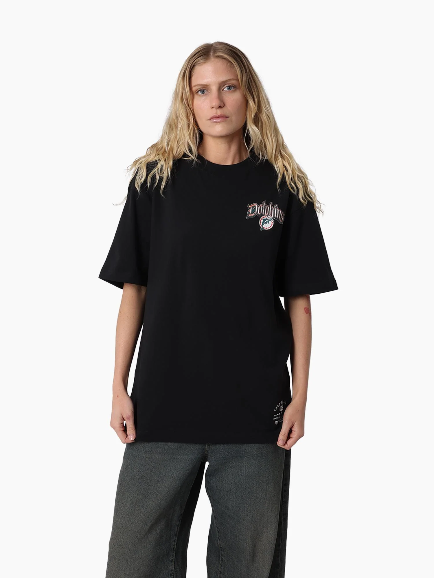 Miami Dolphins Gothic Team Tee - Image 5