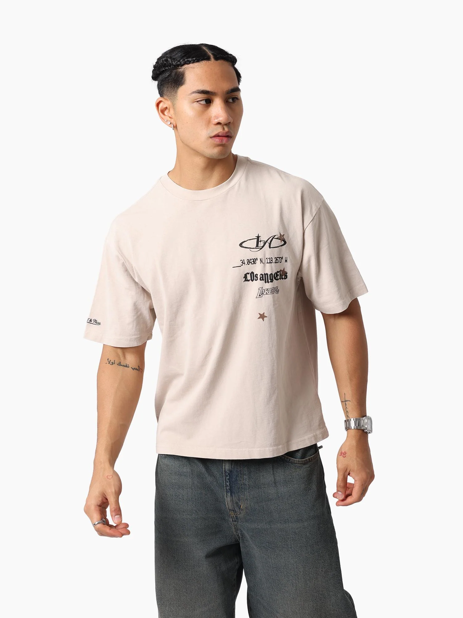 L.A Lakers Dusty Festival Distressed Tee - Image 3
