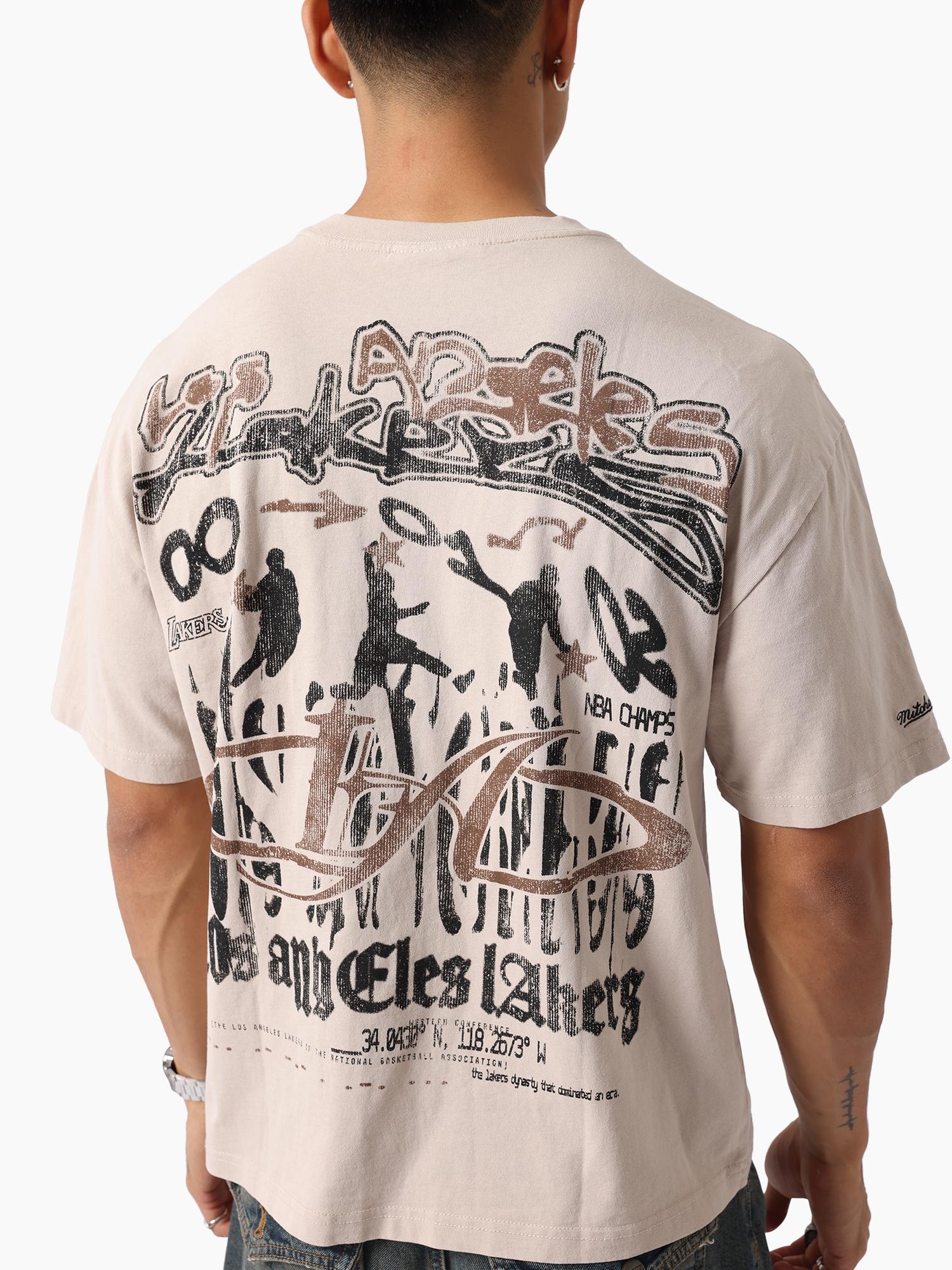 L.A Lakers Dusty Festival Distressed Tee - Image 4