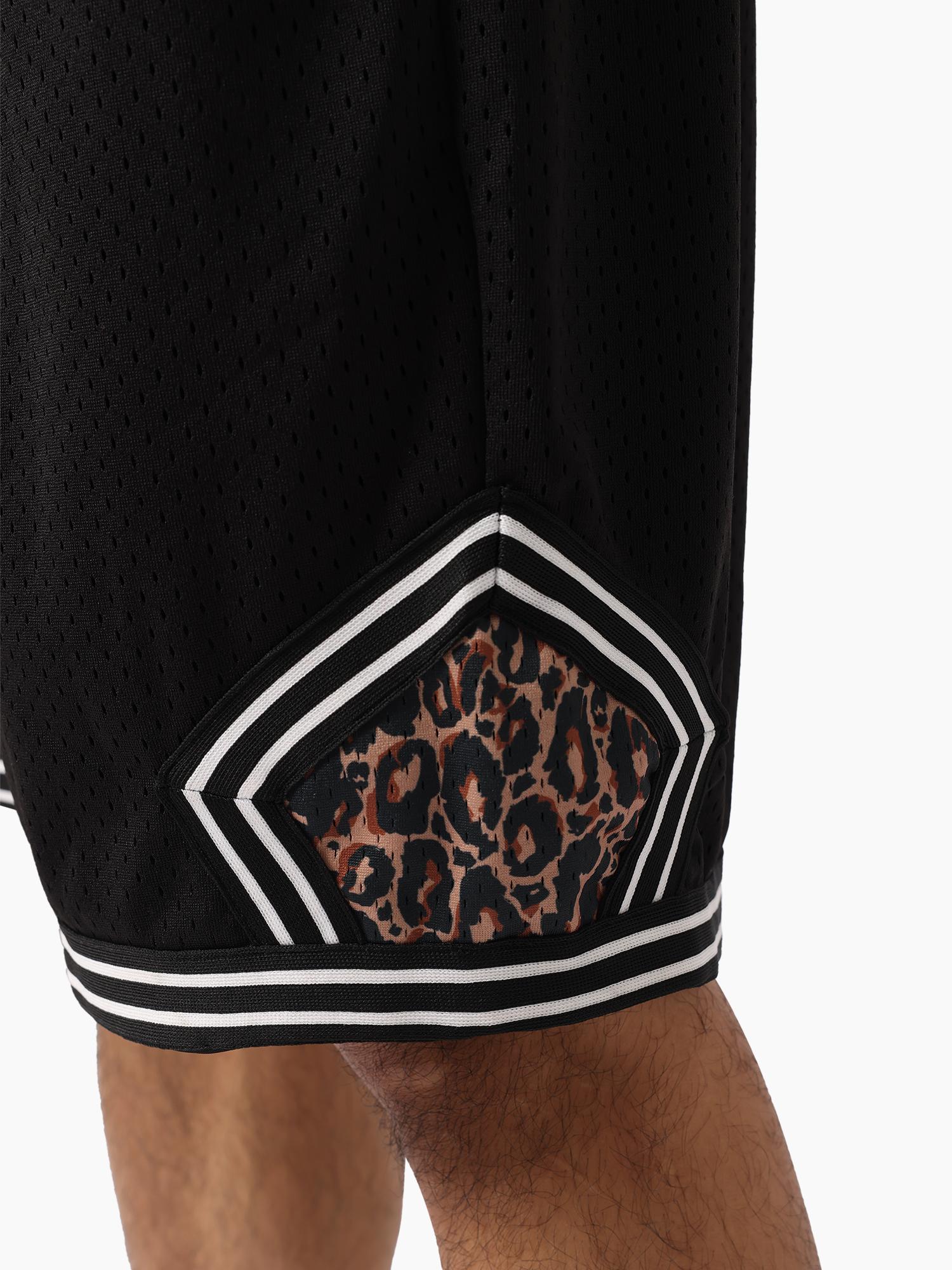 NBA Leopard Diamond Mesh Shorts - Image 2