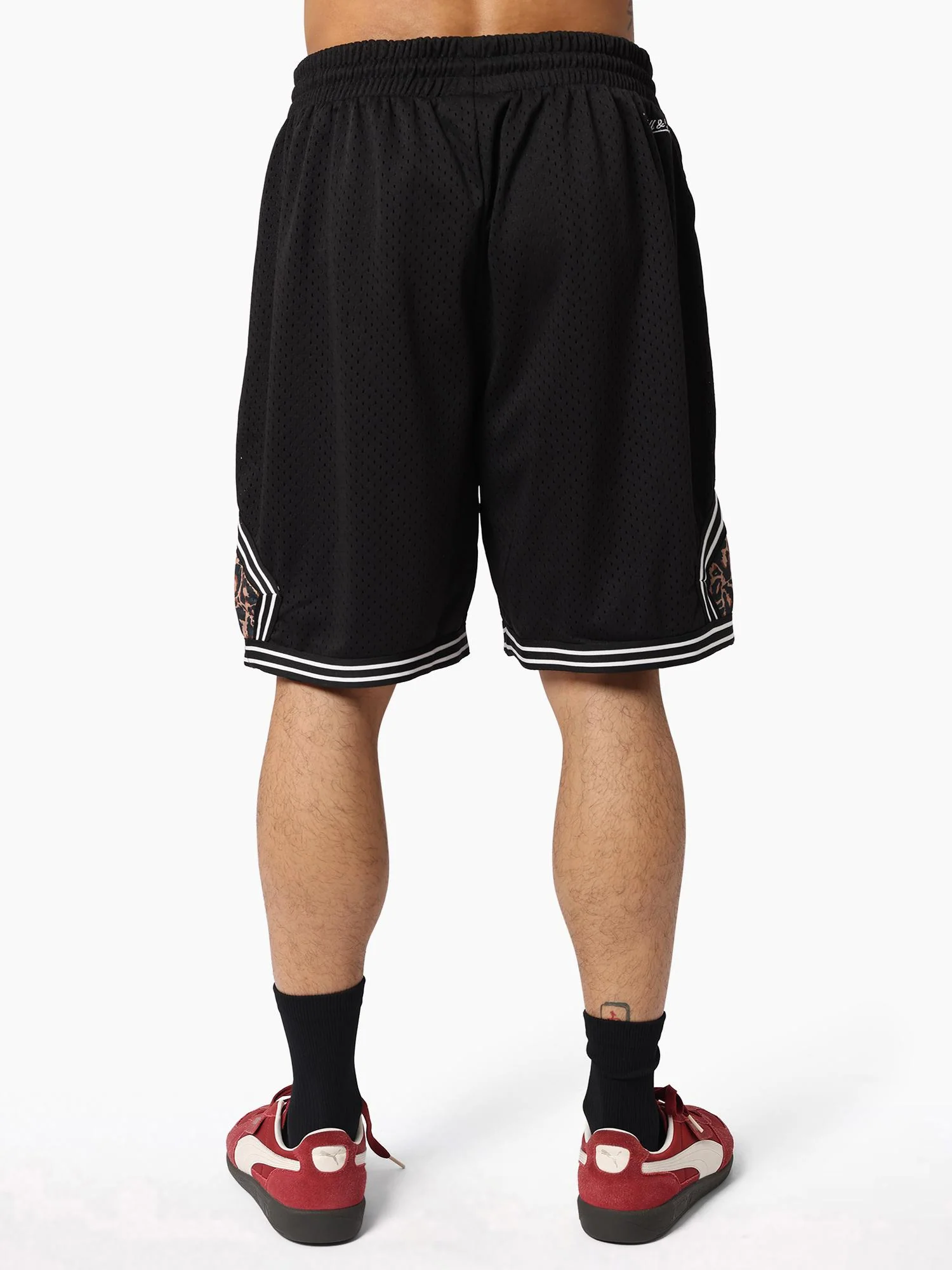 NBA Leopard Diamond Mesh Shorts - Image 4