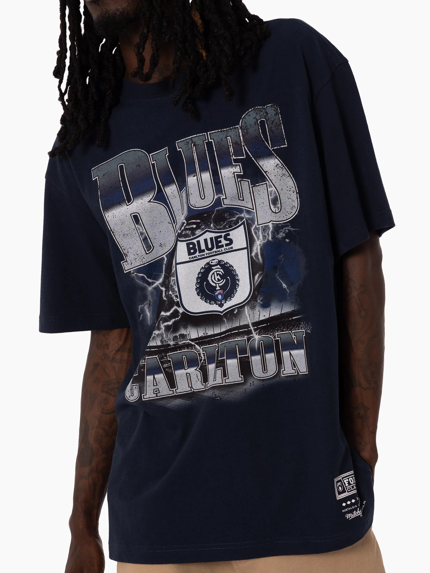 Carlton Blues Lightning Tee - Image 3