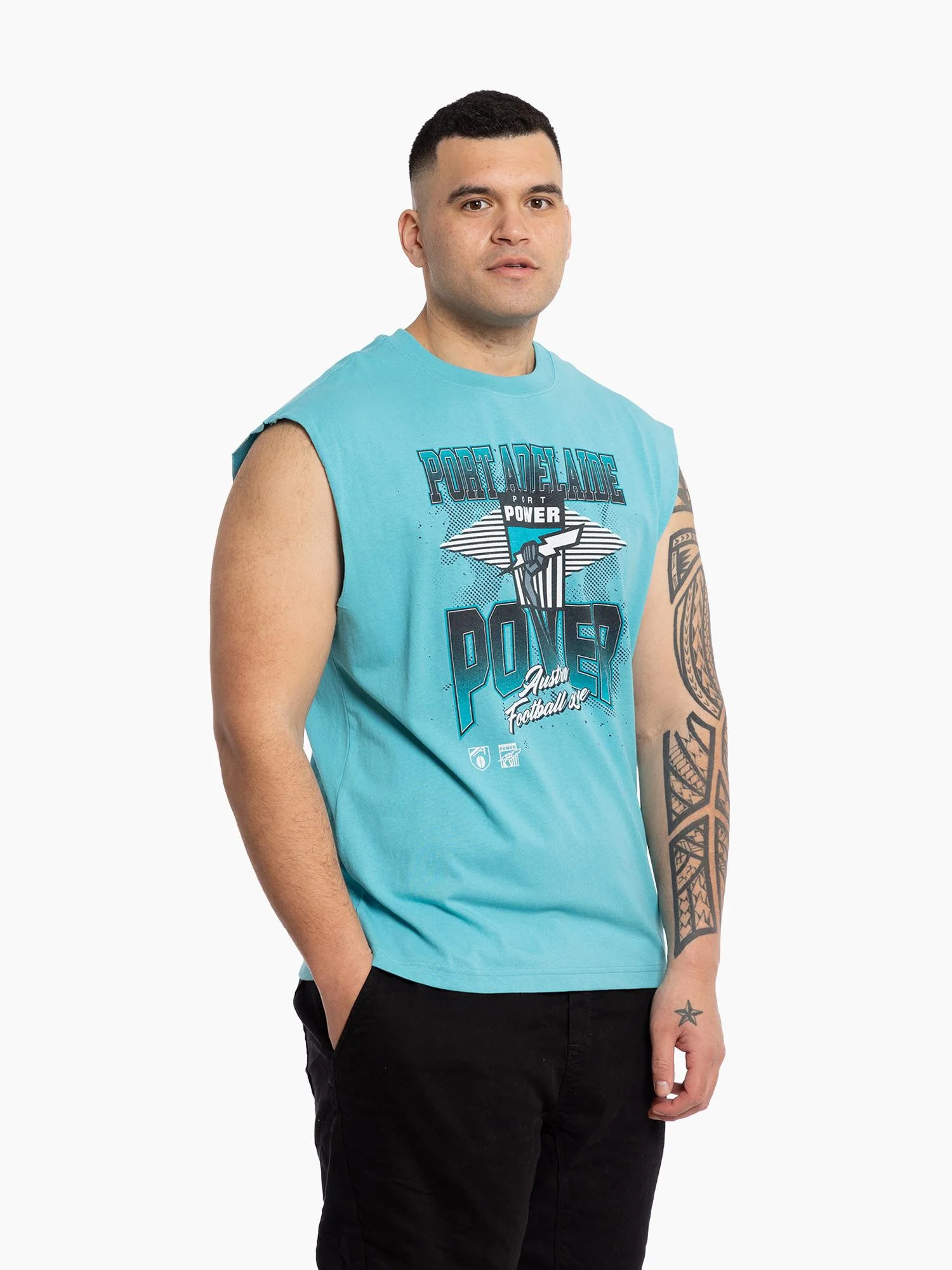 Port Adelaide Power Arena Muscle Tank - Image 3