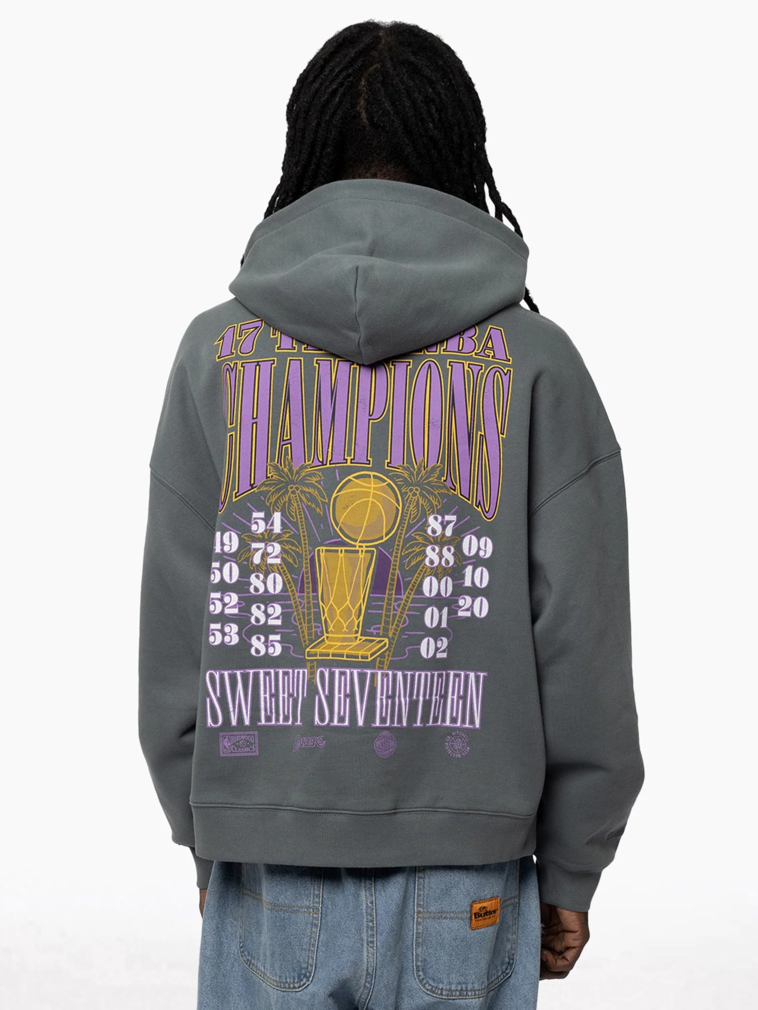 L.A Lakers NBA Champions Boxy Hoodie - Image 5