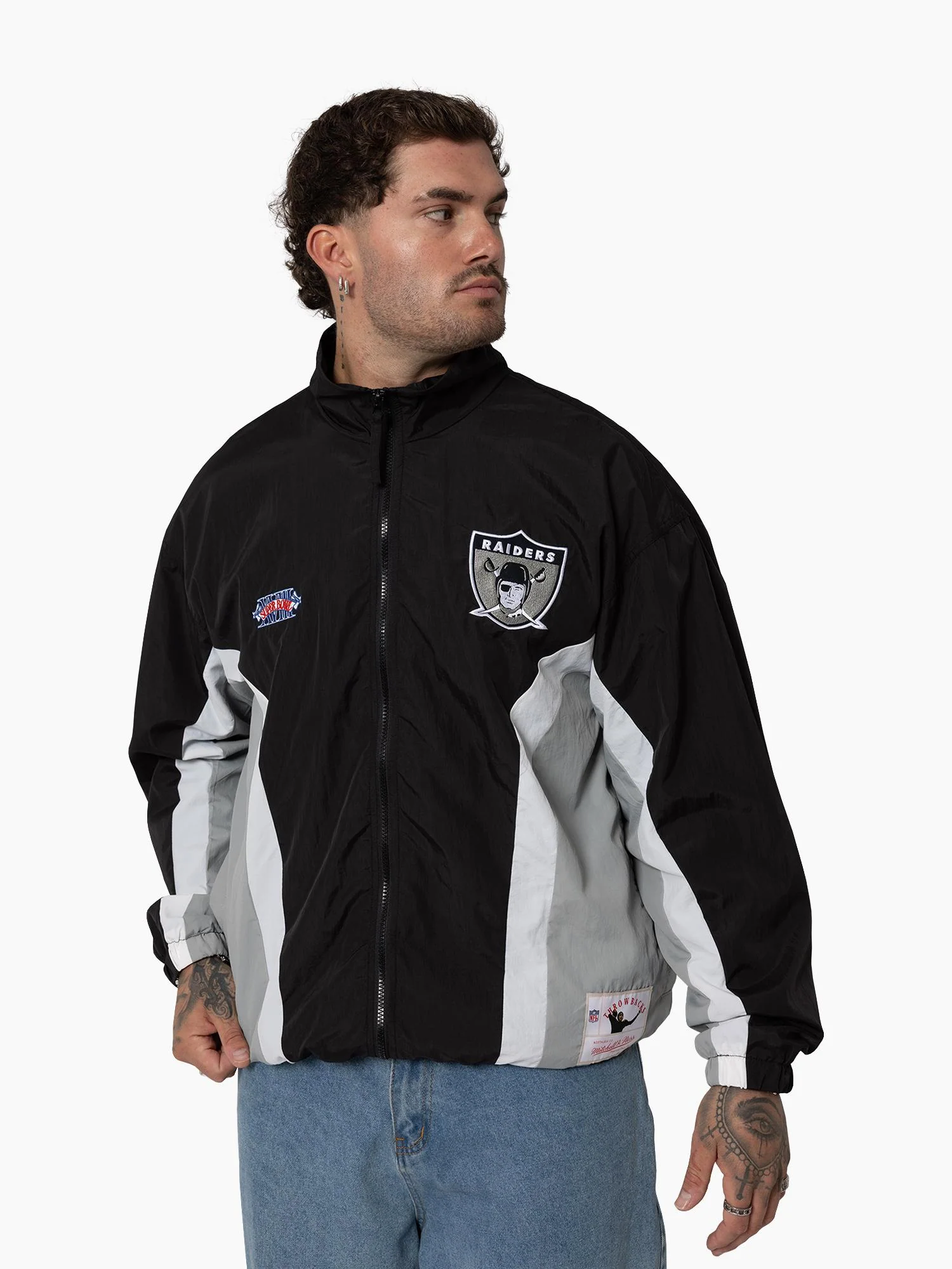 Oakland Raiders Nylon Track Jacket - Image 3