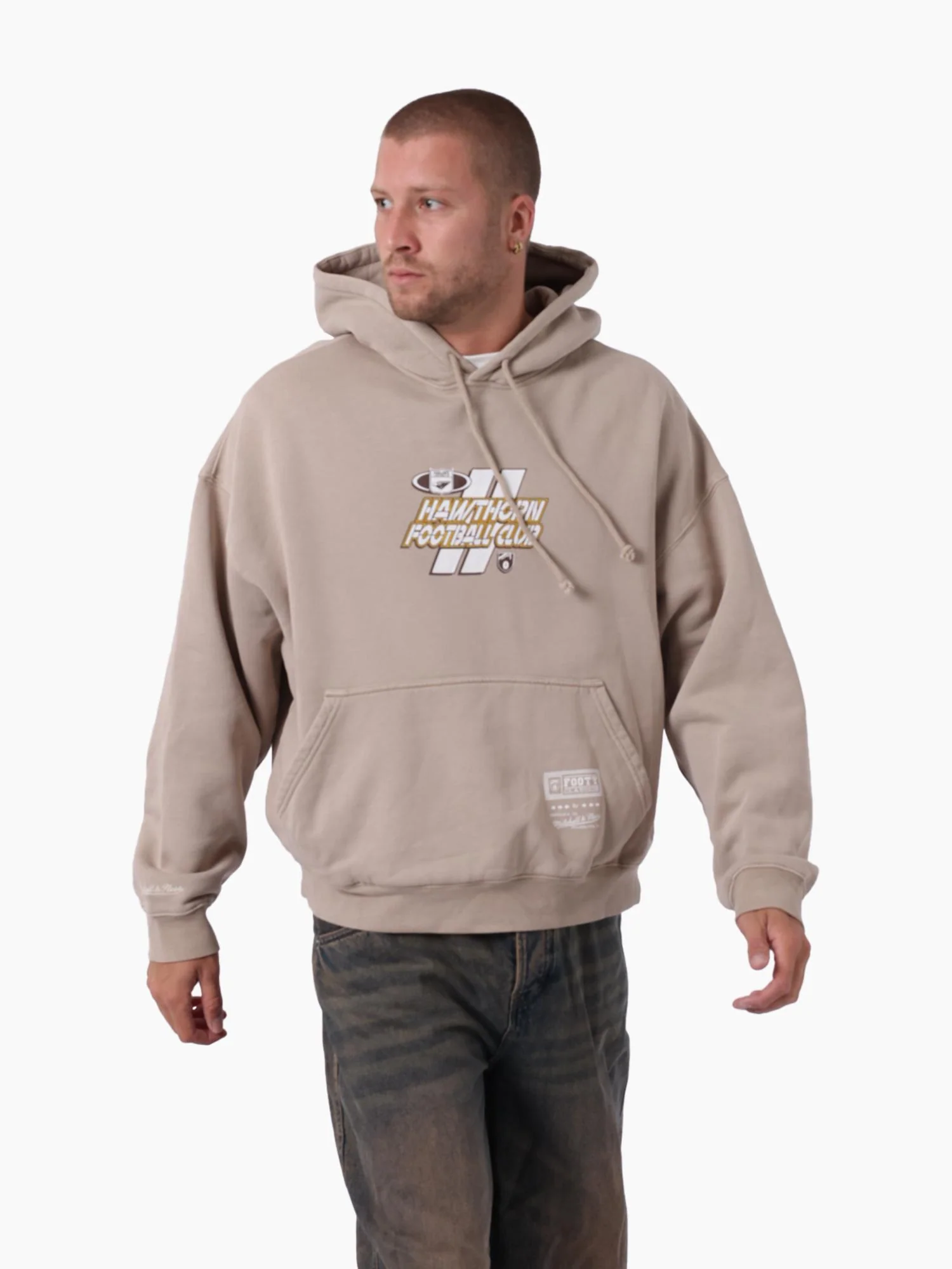 Hawthorn Hawks Panel Box Hoodie - Image 3