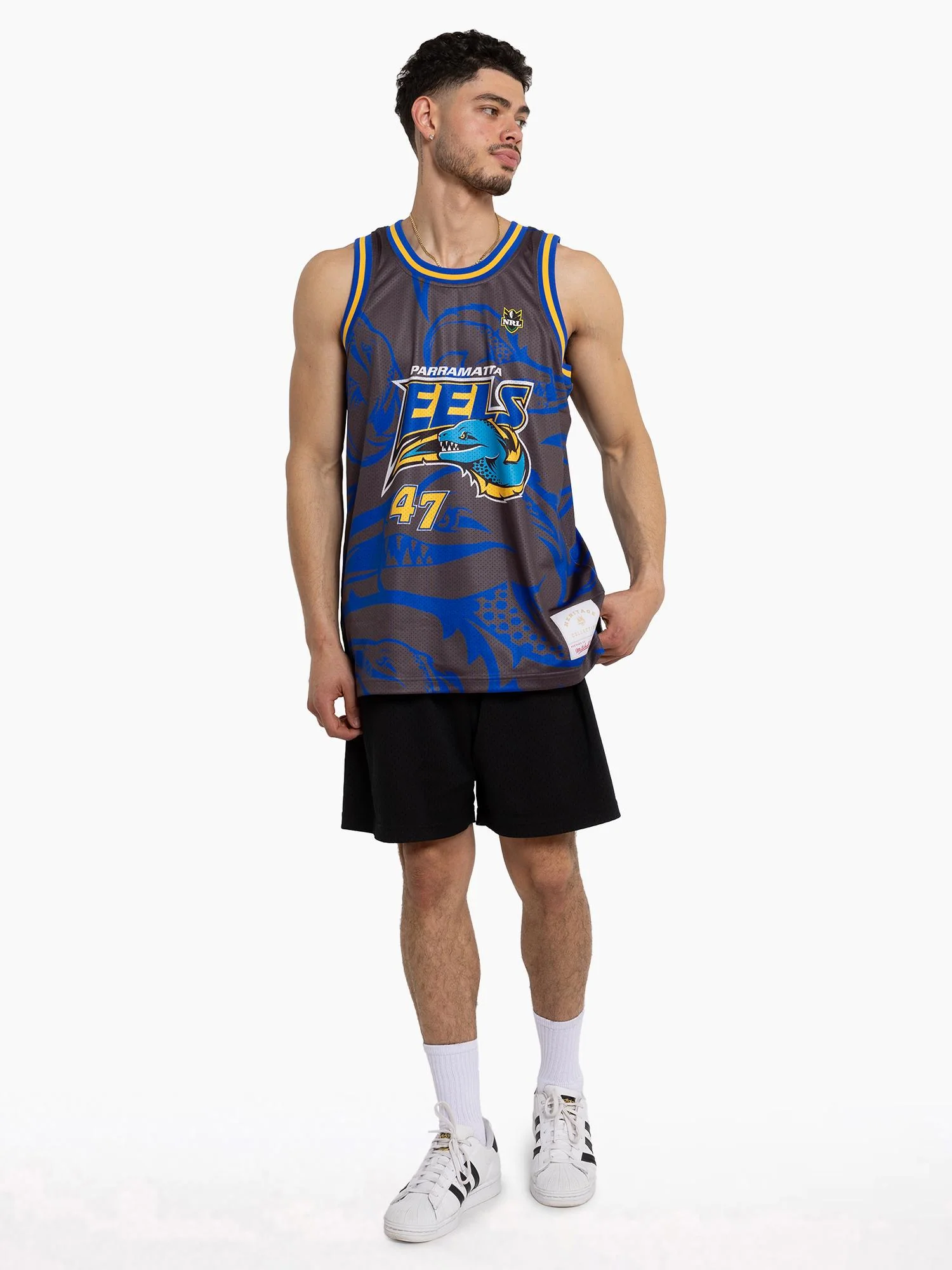Parramatta Eels Patterned Basketball Jersey - Image 3