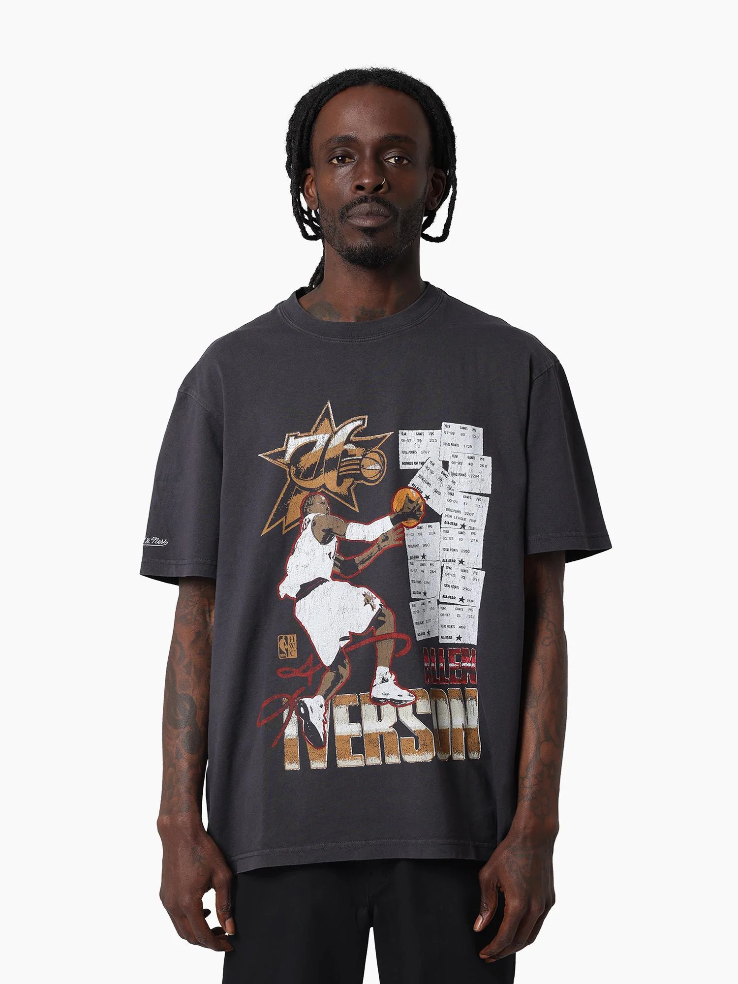 Allen Iverson Philadelphia 76ers Player Ticket Tee