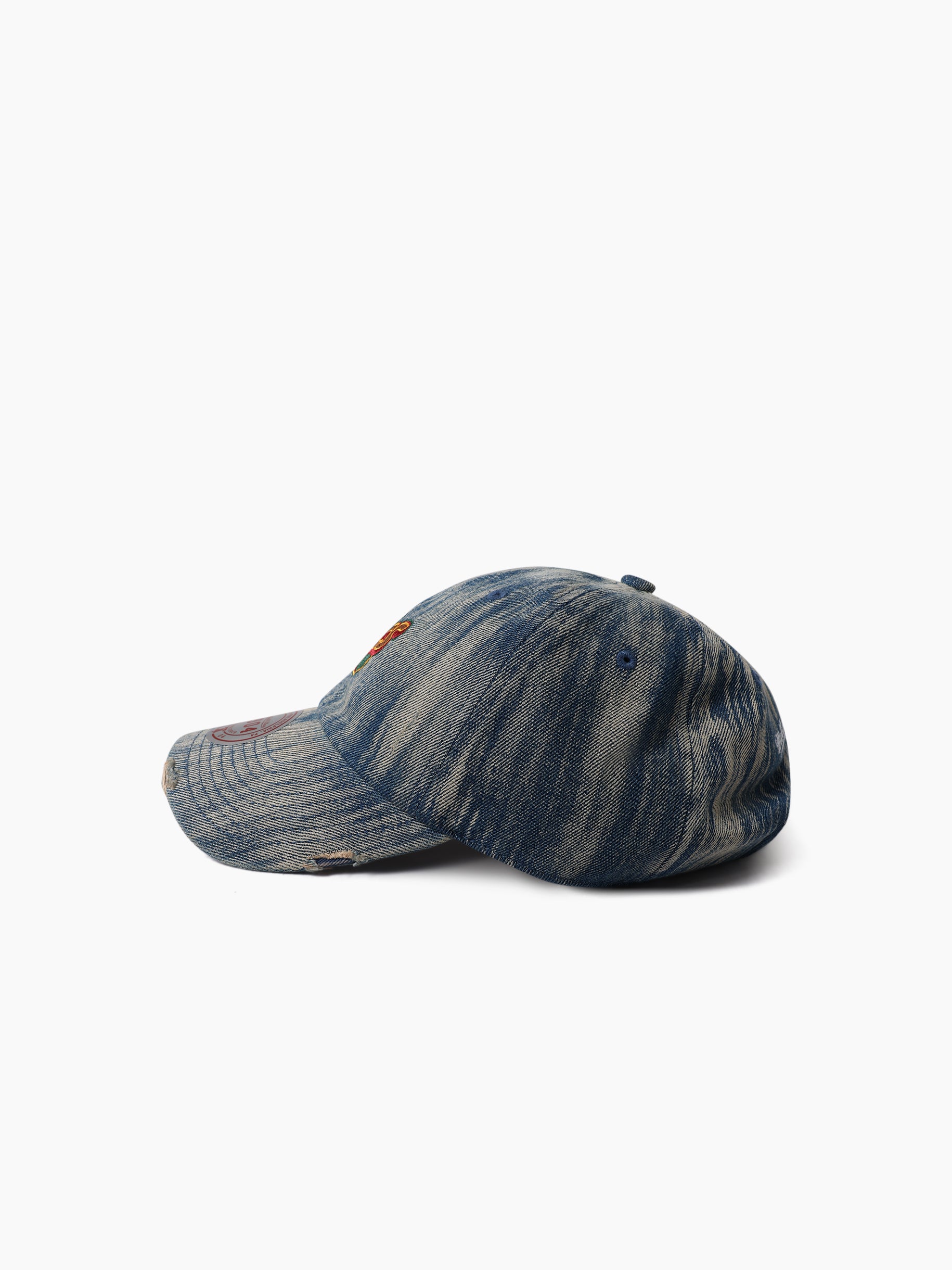 Seattle Supersonics Acid Wash Denim Dad Hat - Image 3
