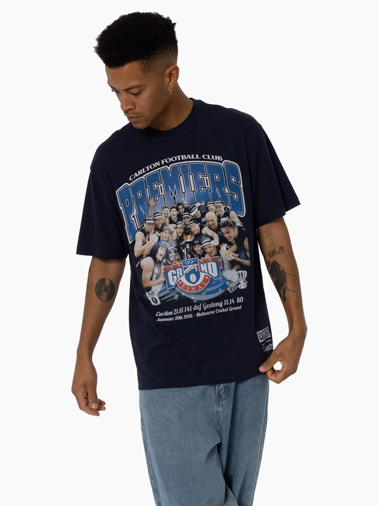 Carlton Blues Premiership Team Photo Tee - Image 5