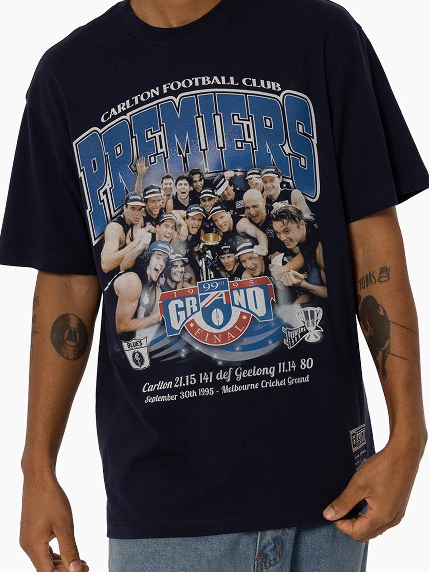 Carlton Blues Premiership Team Photo Tee - Image 7