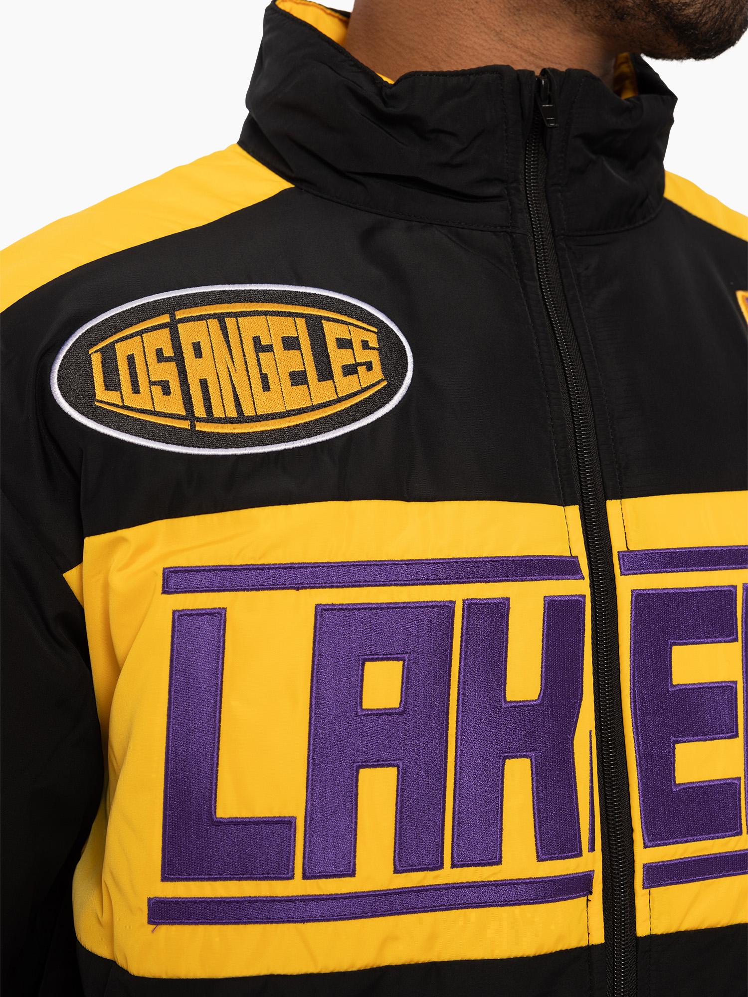 L.A Lakers Speedway Nylon Varsity Jacket - Image 4