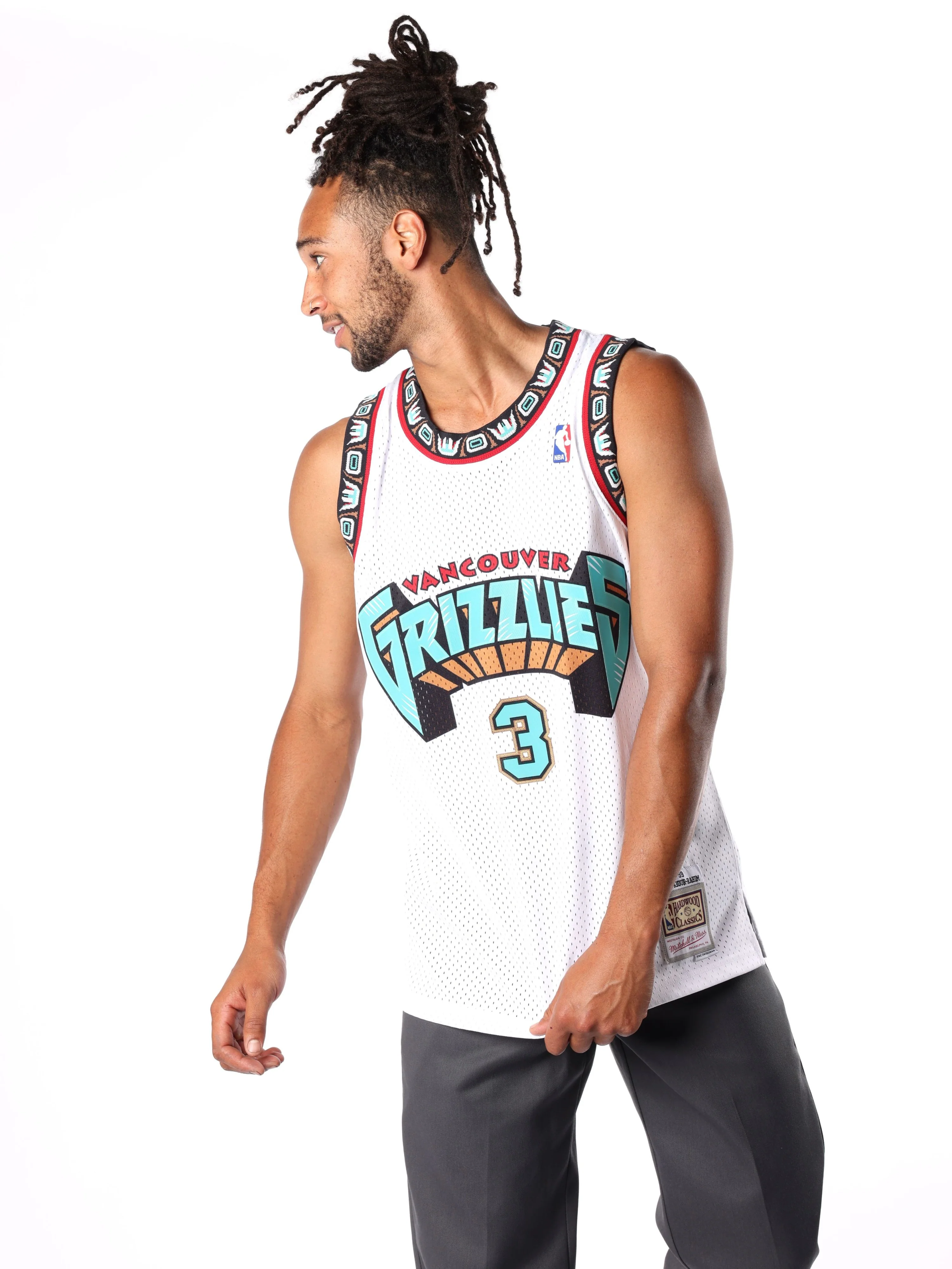 Shareef Abdur-Rahim 1998-99 Vancouver Grizzlies Road Swingman Jersey - Image 3
