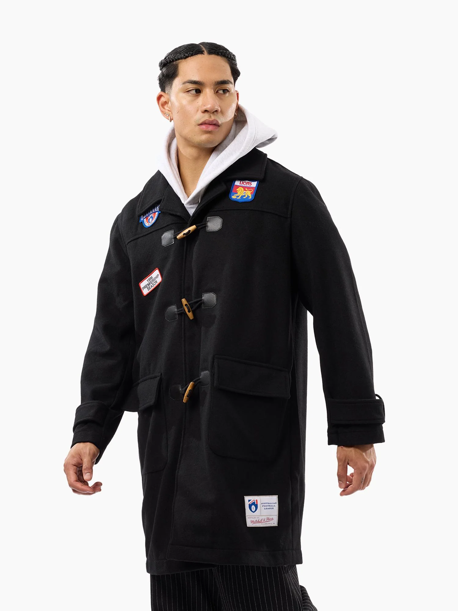 Fitzroy Lions Throwback Duffle Coat - Image 3