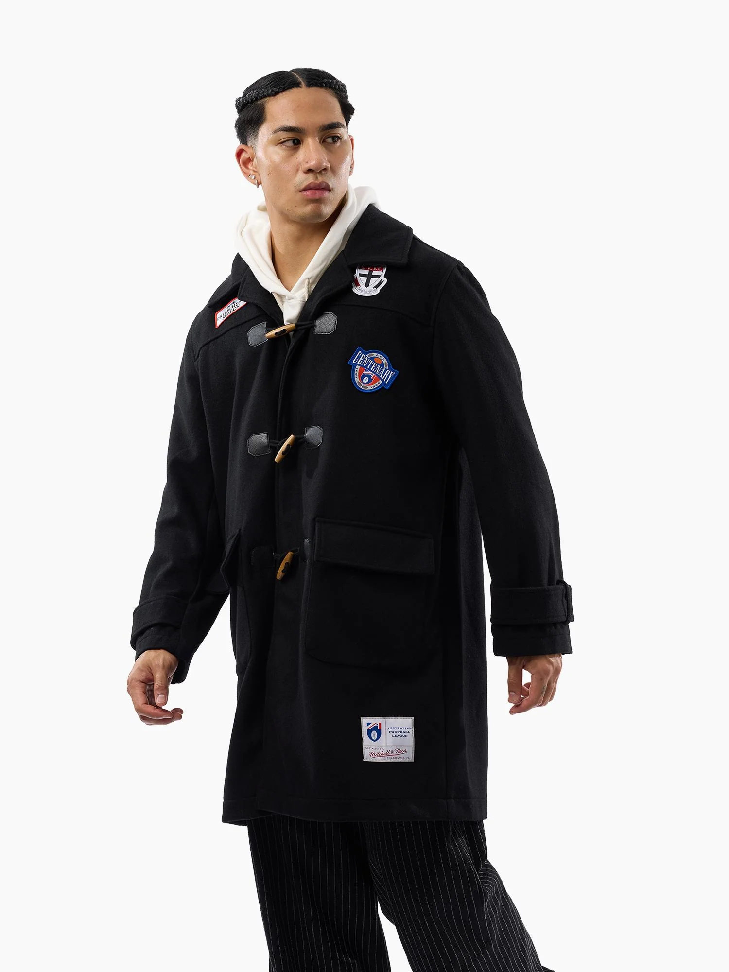 St Kilda Saints Throwback Duffle Coat - Image 3