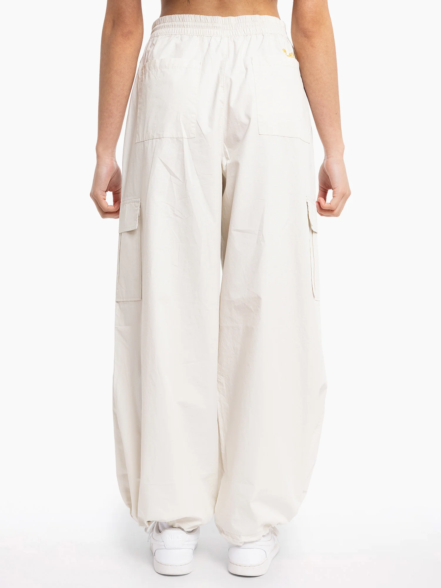 Women's L.A Lakers Stripes Logo Parachute Cargo Pants - Image 2
