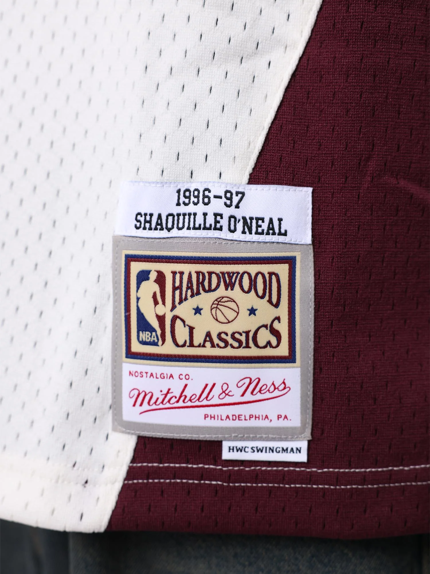Shaquille O'Neal L.A Lakers 1996-97 Warehouse Rave Panel Jersey - Image 5
