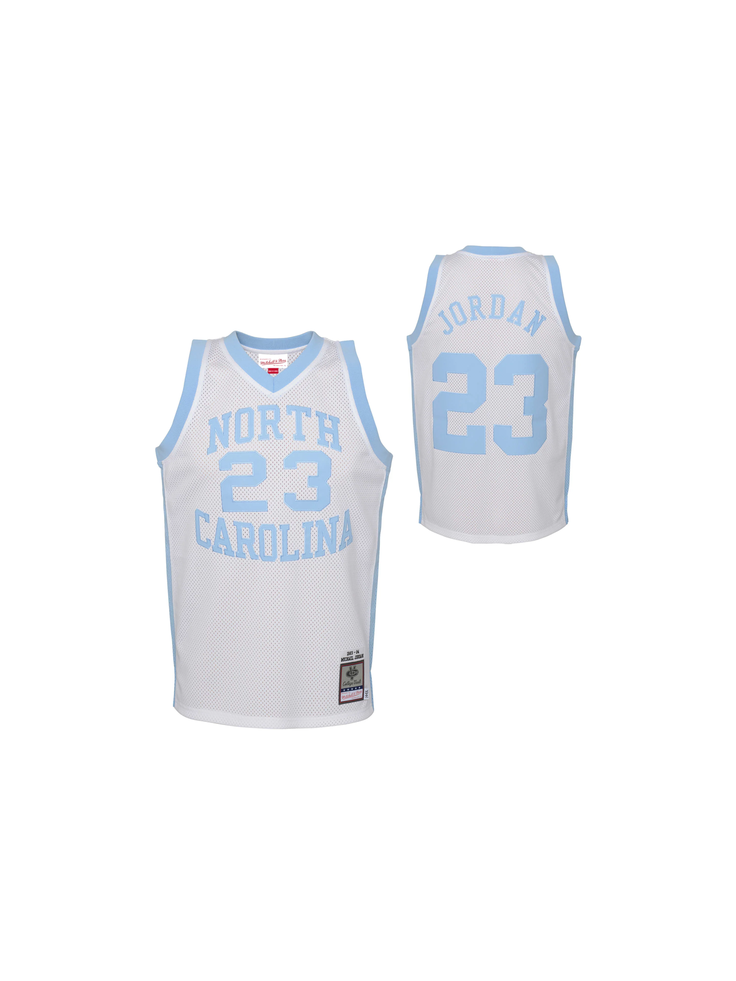 Youth Michael Jordan 1983-84 University of North Carolina Authentic Jersey - Image 3